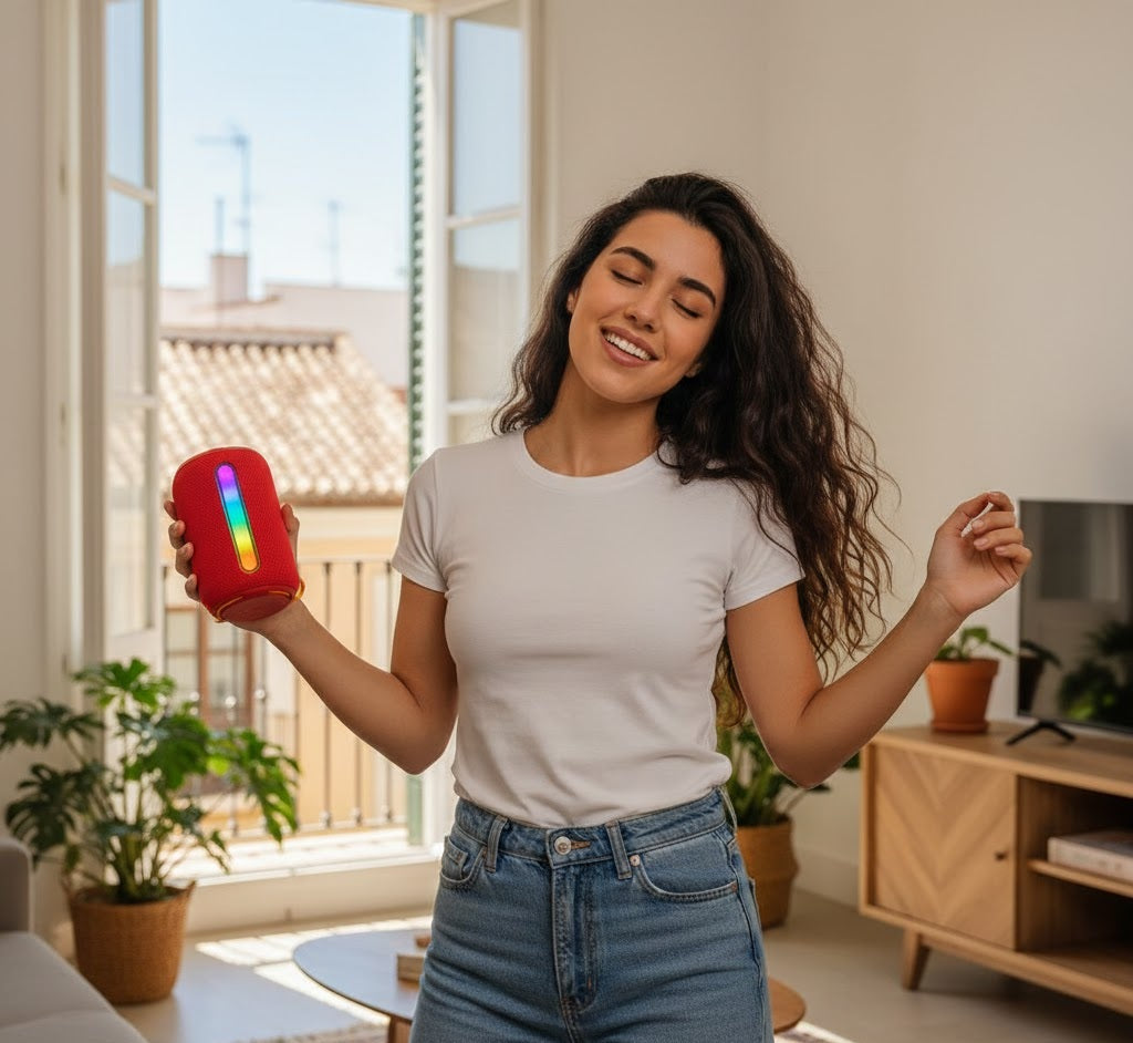 Altavoz Bluetooth Portátil BS-11 con Luces RGB y Sonido Envolvente